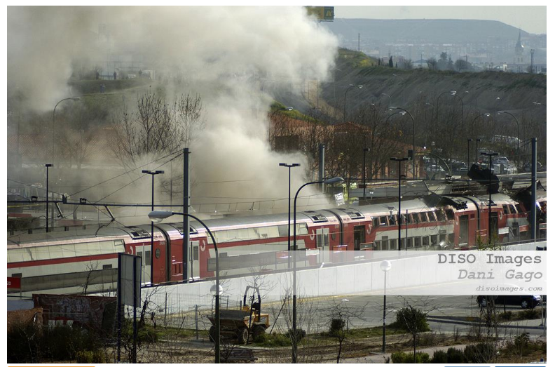 DisoImages's tweet photo. Hoy 11 de marzo se cumplen 17 años del mayor atentado terrorista de la historia de España. El gobierno del PP fue acusado de ocultar información sobre su autoría. Perpetrado por organizaciones yihadistas a 3 días de las elecciones generales, acabó con la vida de 193 personas. https://t.co/f2DqrzC5AX