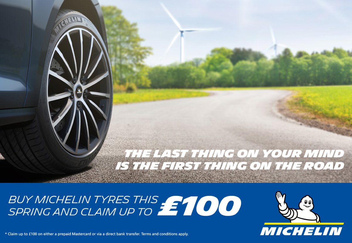 Check out the #cashback offer from #michelin 

Why not give us a call today to see how much you can get back 028 7964 4128

#jbtyres #cashback #cars #automotive spring