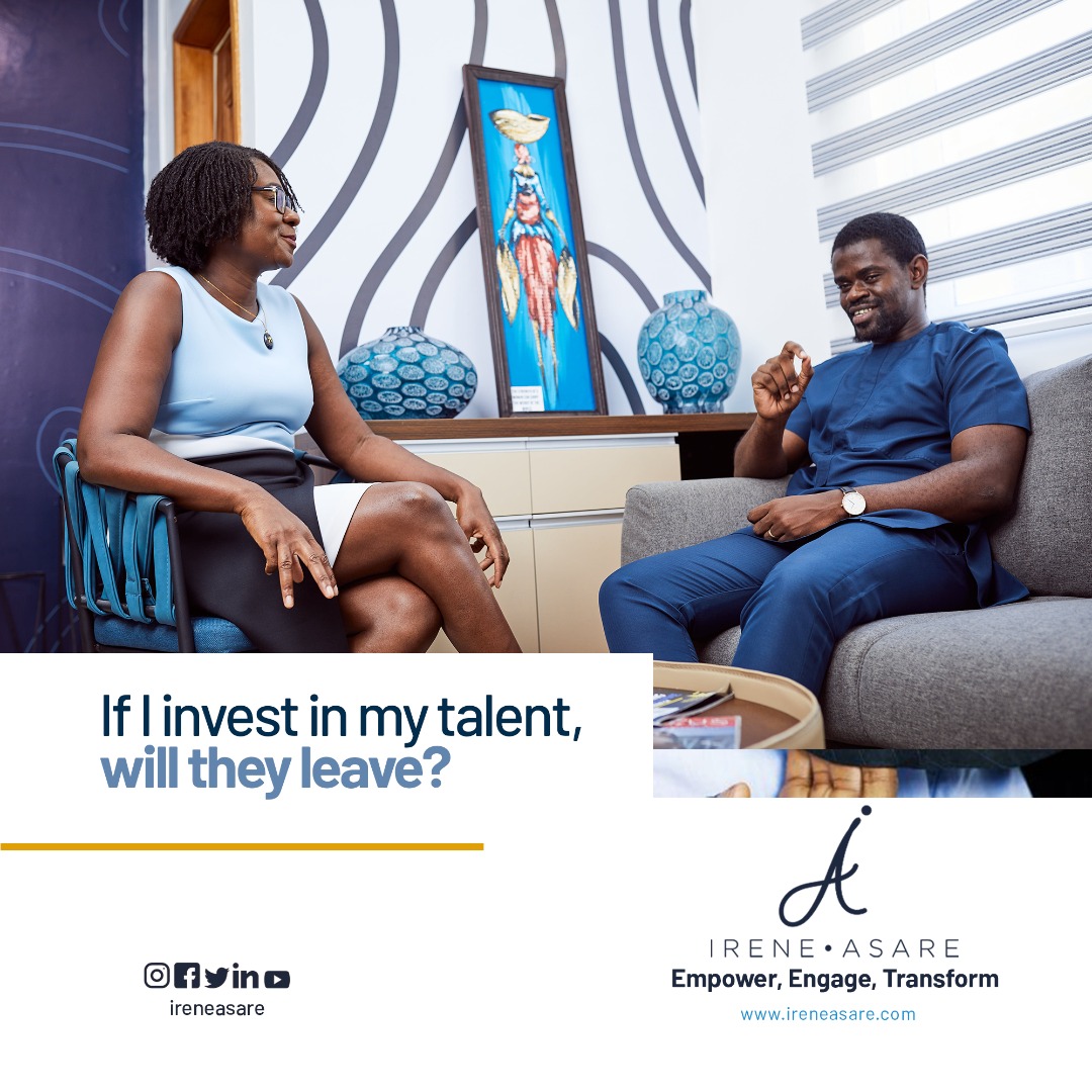 ireneasare's tweet photo. I have often heard the saying "If I invest in my talent, they will eventually leave".
The big question remains, "What happens if you don't?".
Let's talk. Let me know your thoughts.
#IreneAsare #Talentsearch #Leadership #Management #Skillsdevelopement #futureofwork https://t.co/0O9LKIzKNe