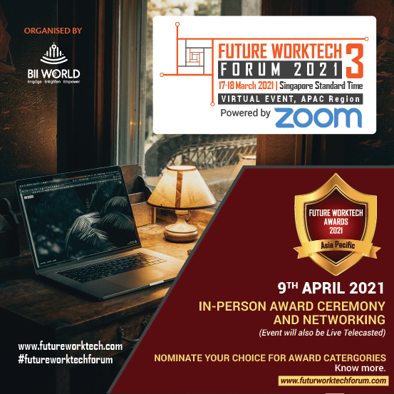 biihealth's tweet photo. Future #WorkTech Awards 2021, 9th April 2021
Learn more about Award Categories and Nominations
https://t.co/qCS05trb1W
#futureofwork #WFH #remoteworking #cybersecurity #workplacemanagement #virtualwork #worktechnolgy #workoperations #newnormal #digitalworkplace https://t.co/R75uttOyKq