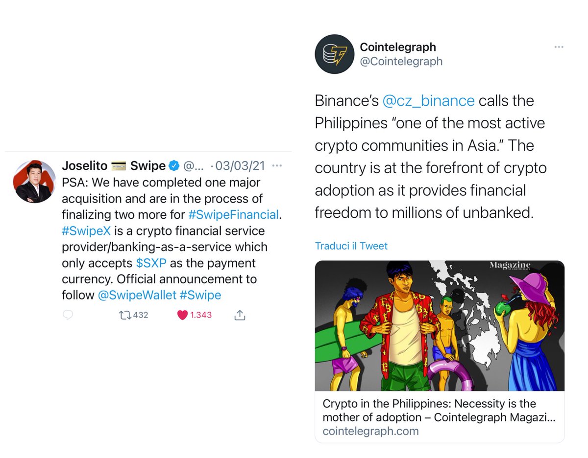 crypto_lum's tweet photo. Please take it as mere speculation it may be, very probably, be only my fantasy.
@JLSwipe @cz_binance
#Swipe #SwipeX #SwipeFinancial
#SXP $SXP #BSC #BNB $BNB https://t.co/THEkQpIo8s