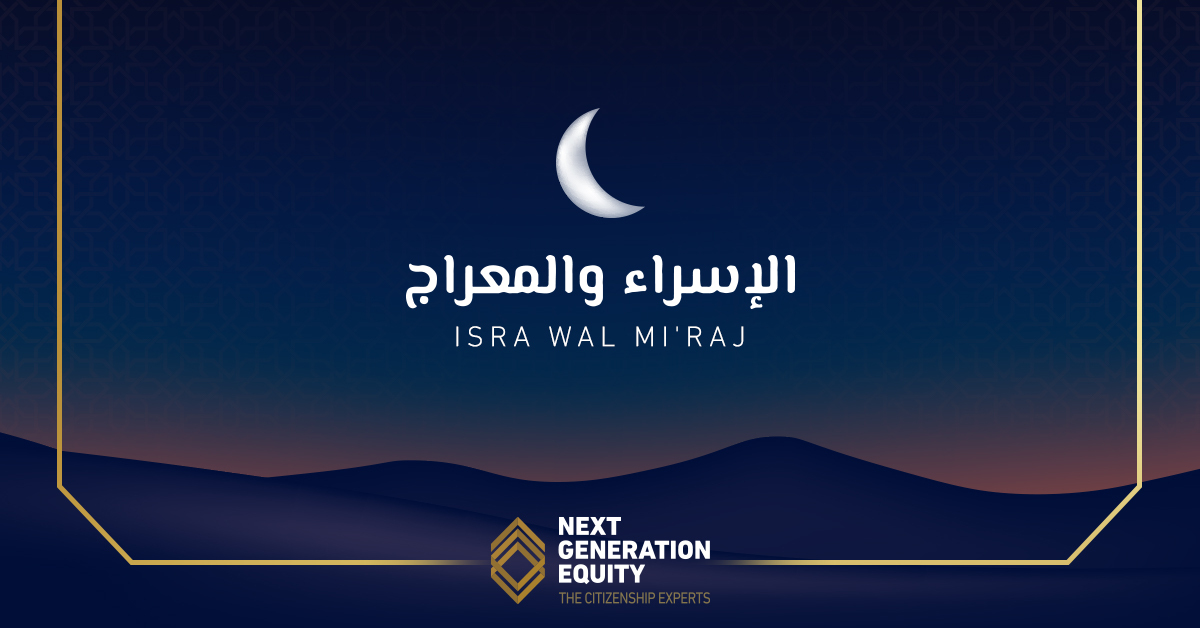 NextGenEquity's tweet photo. The Next Generation Equity Team wishes you and your loved ones a blessed Isra wal Mi'raj. 

#IsraWalMiraj2021 #NextGenerationEquity #Blessings #IsraWalMiraj https://t.co/yPAFJT93oP