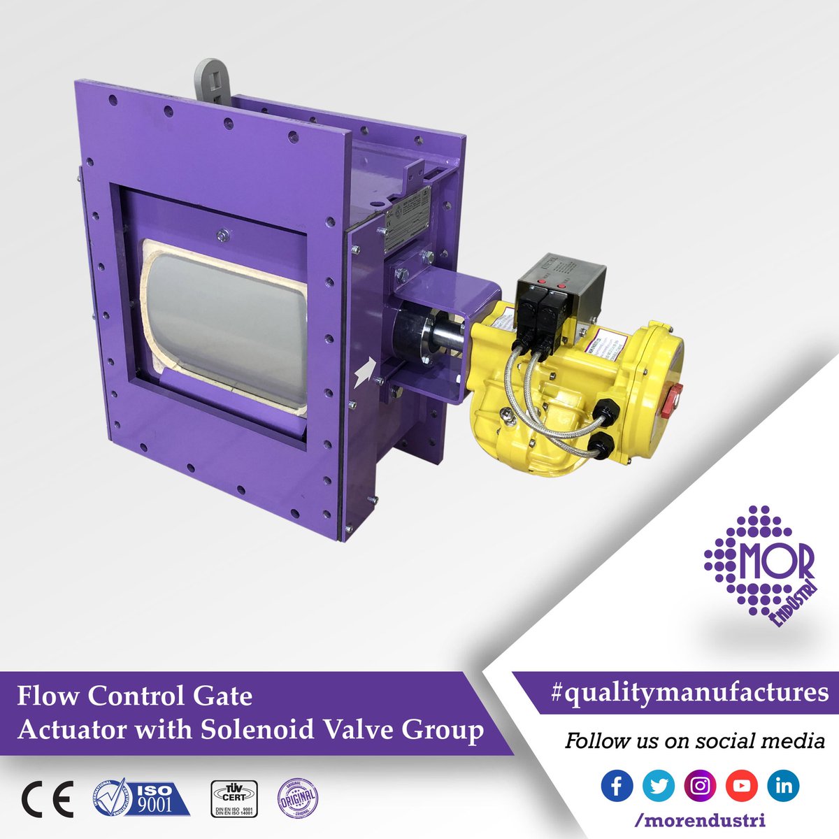 morendustri's tweet photo. Flow Control Gate by Mor Endüstri Ltd. 
.
.
#Kinetrol #flowcontrolgate #pneumatic #actuator #dosingvalve #positioner #dozervals #klape #dozajlama #qualitymanufacturing https://t.co/dj3pctR9cp