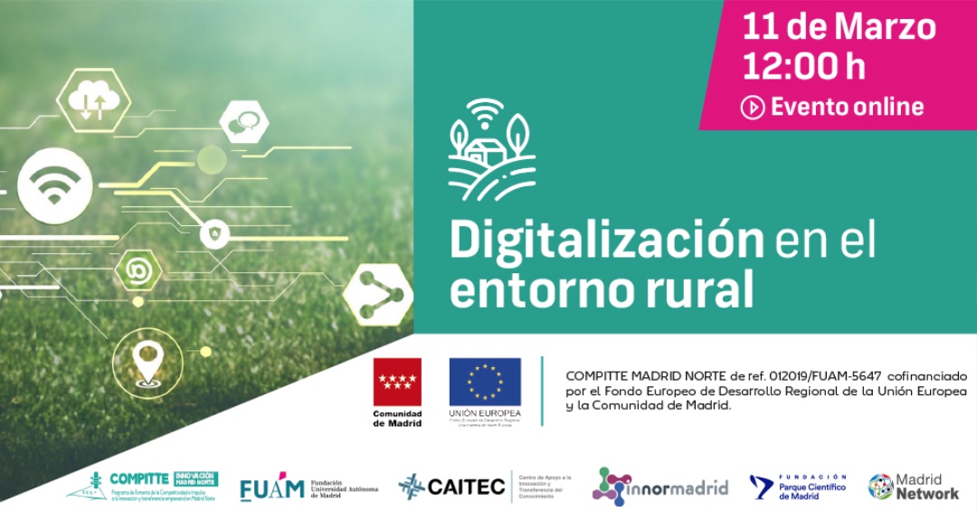 fuam_uam's tweet photo. Hoy la @fuam_uam e @InNorMadrid organizan un encuentro para tratar la #DigitalizaciónEntornoRural de la mano de @carmeartigas @EPS_UAM @FyL_UAM @LocatecApps @inesoptics @BiooOfficial. ¡Además tendrás la oportunidad de solicitar una reunión con ellos! 
 ➡️ https://t.co/WnrsQ3nalX https://t.co/OXIjpIeyKP