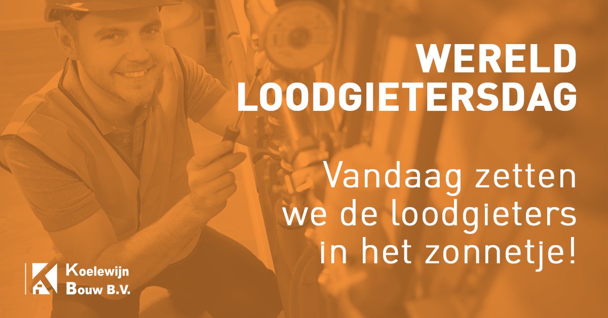 koelewijnbouw's tweet photo. Vandaag is het Wereld Loodgieters Dag en zetten we onze collega’s graag in het zonnetje! 🌞  Want dankzij hen hebben wij elke dag stromend, warm water, doet de verwarming het én worden lekkages verholpen. Dat verdient wel wat extra waardering! https://t.co/Itr7tgCxDL