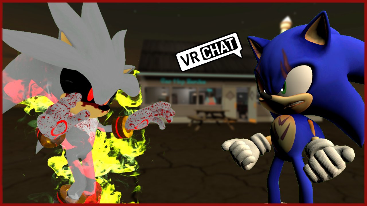 Silver The Hedgehog on X: Movie Sonic Meets Tails.EXE (VR Chat)    / X