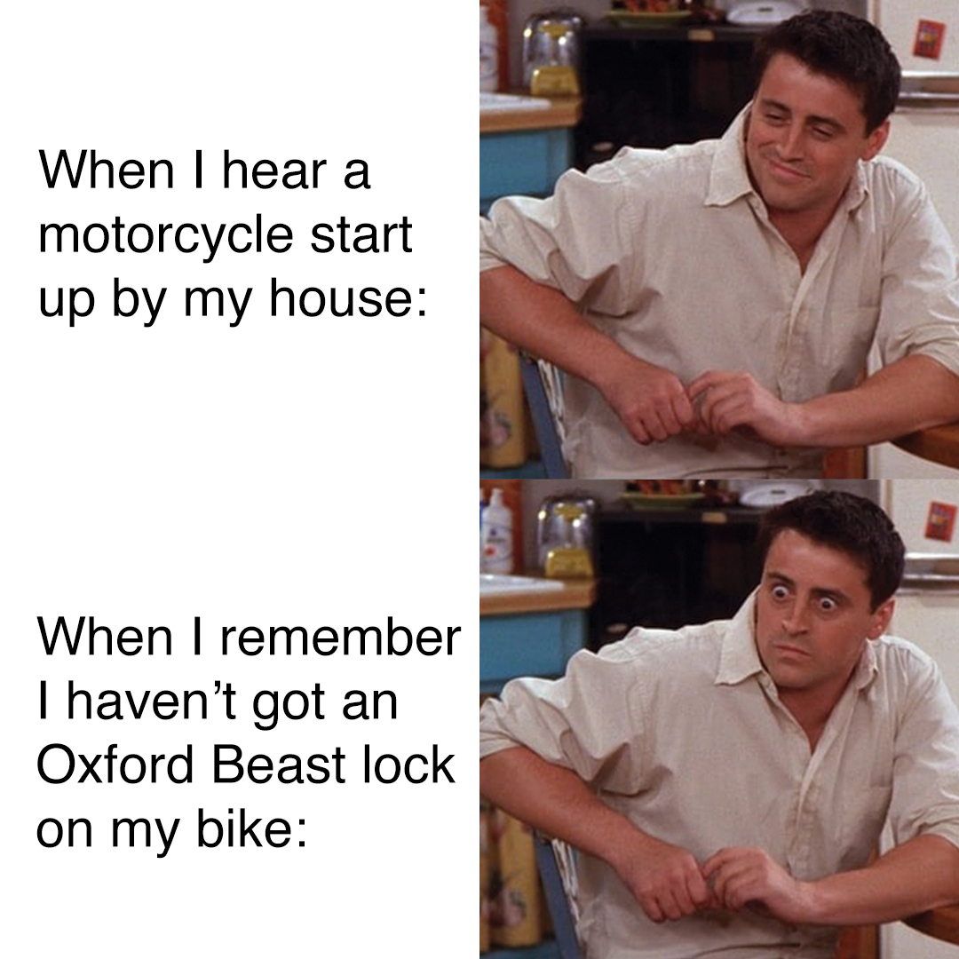 OxfordProducts's tweet photo. Click https://t.co/GXw3zurcrV for all your security needs.
#oxfordproducts #oxfordcycle #securitylocks #securitylock #bikelock #bikesecurity #security #twowheels #soldsecure https://t.co/WkMFSwbg2T