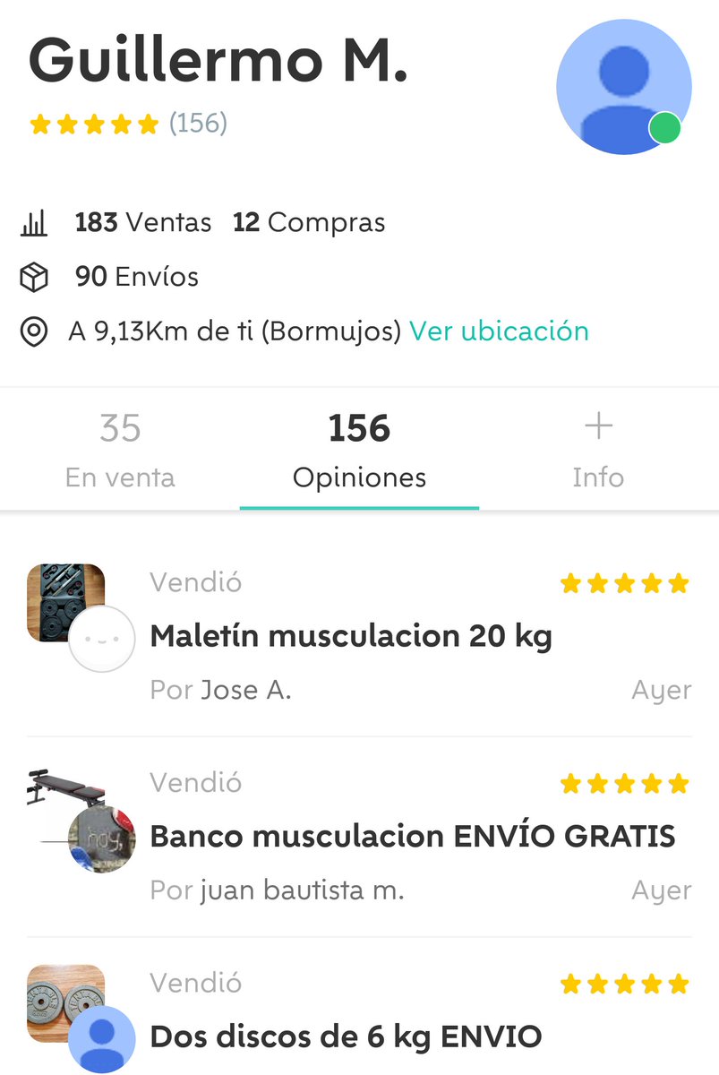 Loading3D's tweet photo. @Hserna9 @DecathlonES @DecathlonES he investigado un poco y me he encontrado con este usuario. Guillermo M.  de Bormujos (Sevilla) el cual tiene 183 ventas, la mayoría relacionadas con Decathlon. https://t.co/ruPZwF6mu7 https://t.co/njSpNV4f3J