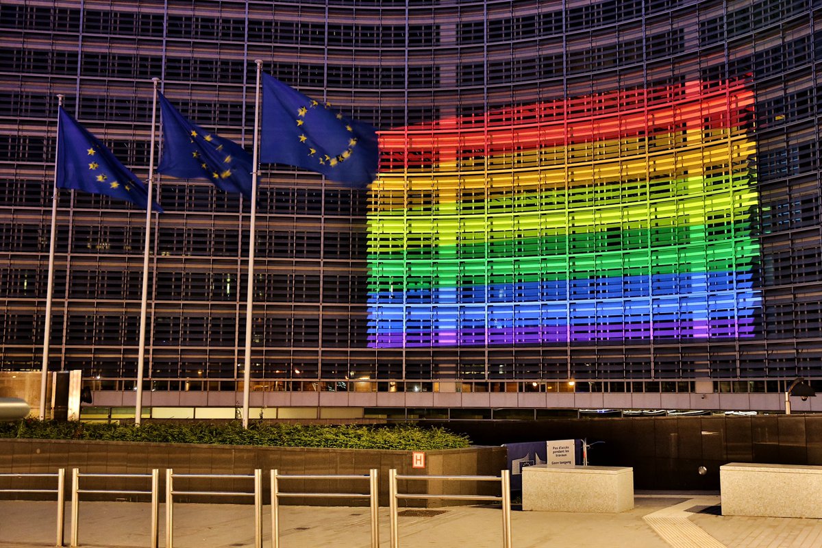 F__Timmermans's tweet photo. When in the EU, just be you. Because being yourself is not an ideology. The EU is your home. #LGBTIQFreedomZone https://t.co/H3v3a01aBL