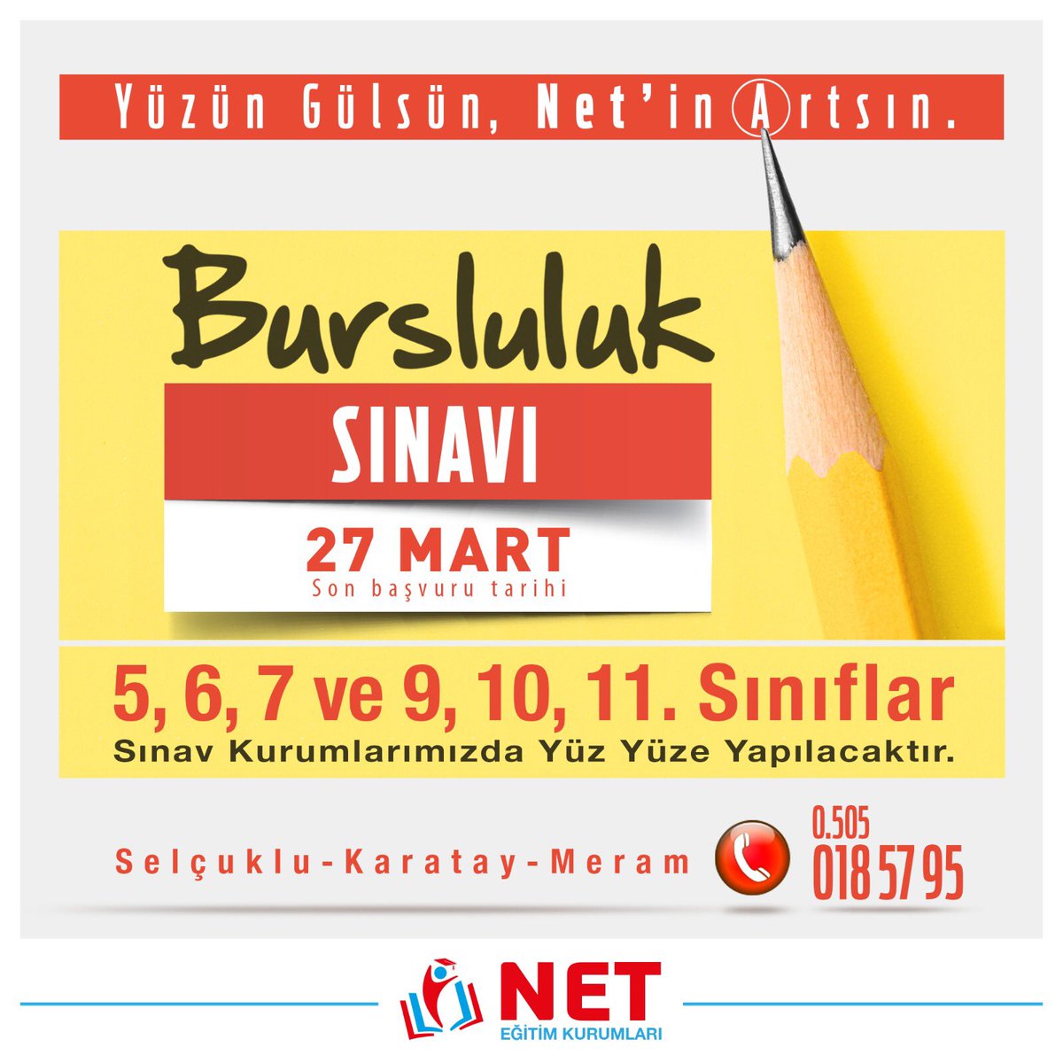 net_egitim's tweet photo. Konya’nın en kazandıran “Bursluluk Sınavı” seni bekliyor. Başvuru profilde...
#bursluluksınavı #Konya https://t.co/MI3fhN2Uf4