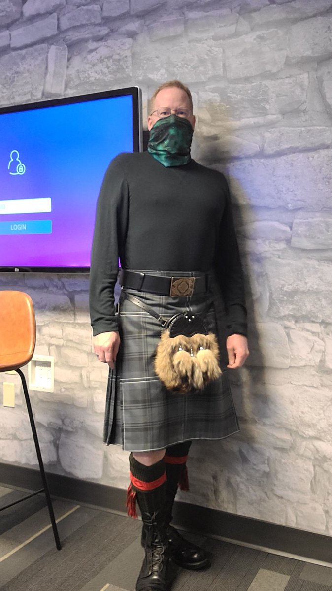 KiltedG's tweet image. Stormy day predicted so going with Hamilton Grey to match the sky for #tartanthursday.