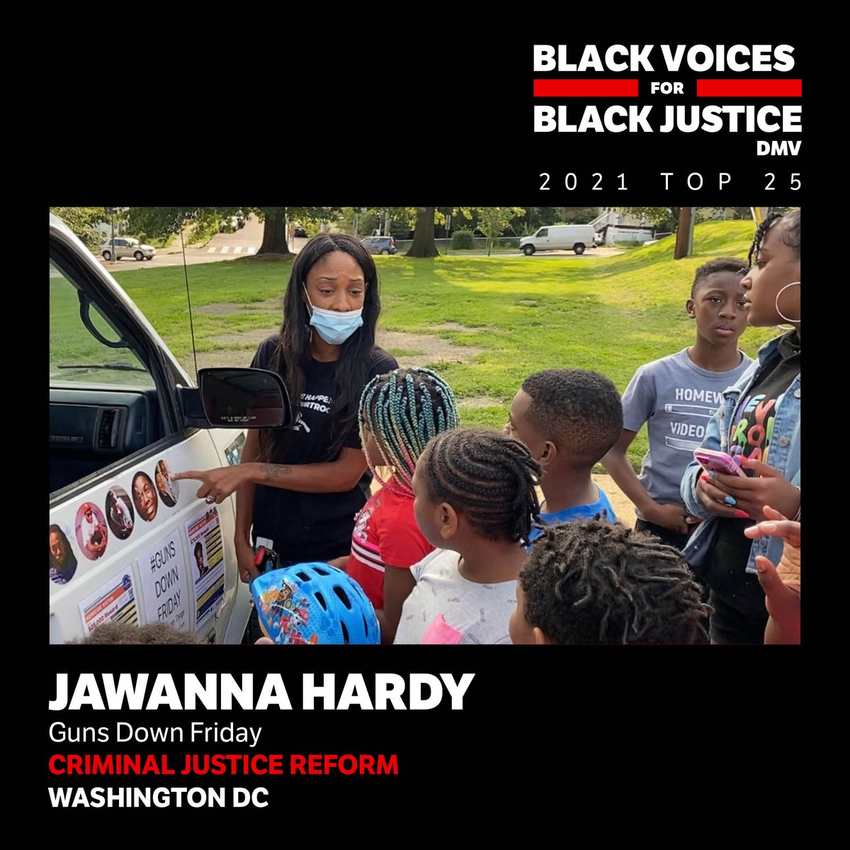 Congratulations Jawana Hardy! You’ve been selected for the TOP 25 list for the BVBJ Fellowship. Hardy is the Founder of Guns Down Friday, an outreach program that provides resources to communities affected by youth homicide, suicide and mental health illnesses.