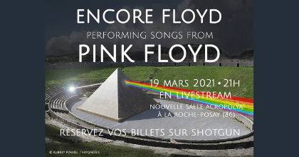 ACROPOLYA, la nouvelle salle de spectacle à #larocheposay , accueille son 1er show, un concert diffusé sur Internet
👉ENCORE FLOYD performing PINK FLOYD : mieux qu’un best-of, plus qu’un tribute… une rétrospective🎸…depuis chez soi !
+ d'infos > bit.ly/2OG2mak