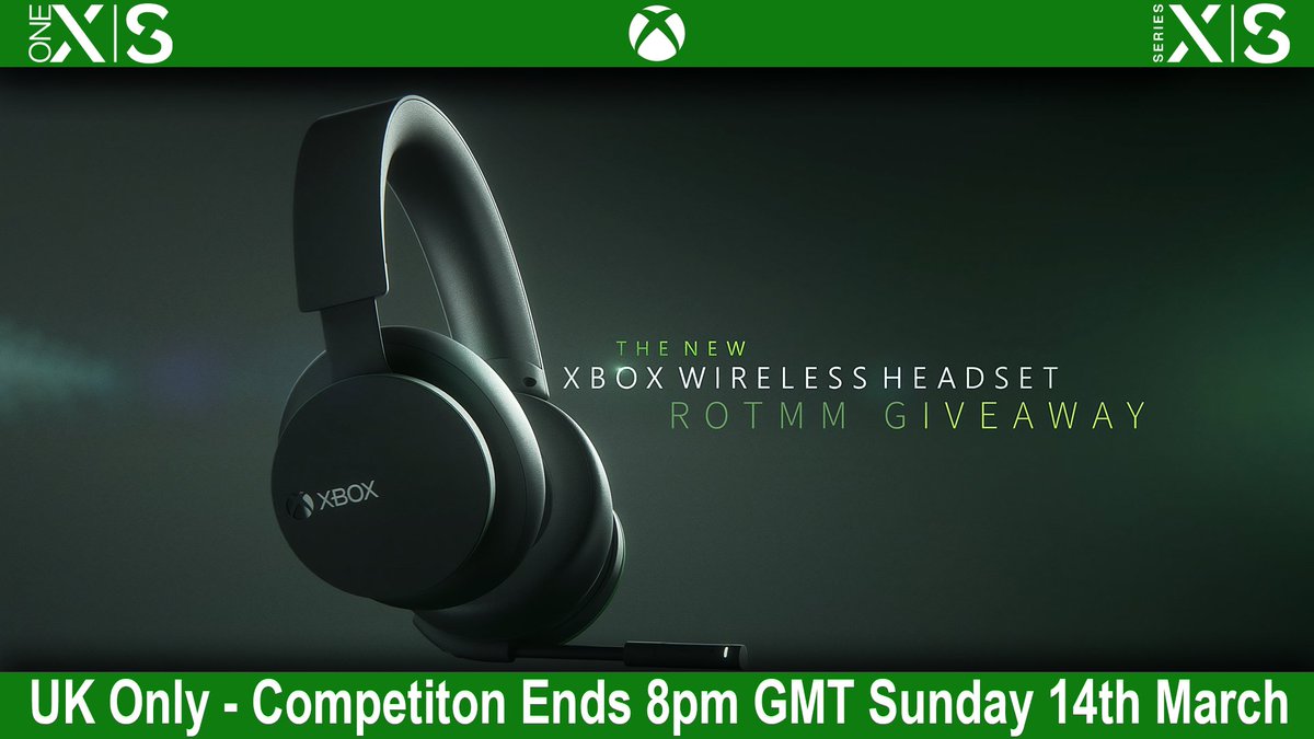 Rotmm's tweet image. This is a #Giveaway of a #XboxWirelessHeadset for #XboxOne #XboxSeriesX #XboxSeriesS #PC

UK ONLY #Competition - Follow &amp;amp; Retweet to Enter

I will check the winner via a #Xbox Live Message so MUST have a valid Xbox Gamertag

Ends Sunday 14th March 8pm

*Read Rules &amp;amp; Info below!