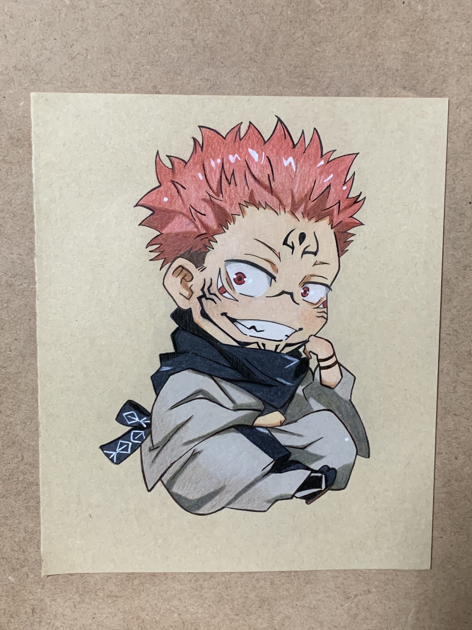 Twitter 上的 亜イ 呪術廻戦 宿儺 できたぁ O D O 宿儺かわいい 分を弁えろ痴れ者が とは絶対言わないなコレw イラスト 模写 ちびキャラ クラフト紙 色鉛筆 呪術廻戦 宿儺 呪術廻戦好きな人と繋がりたい 呪術廻戦イラスト 絵描きさんと