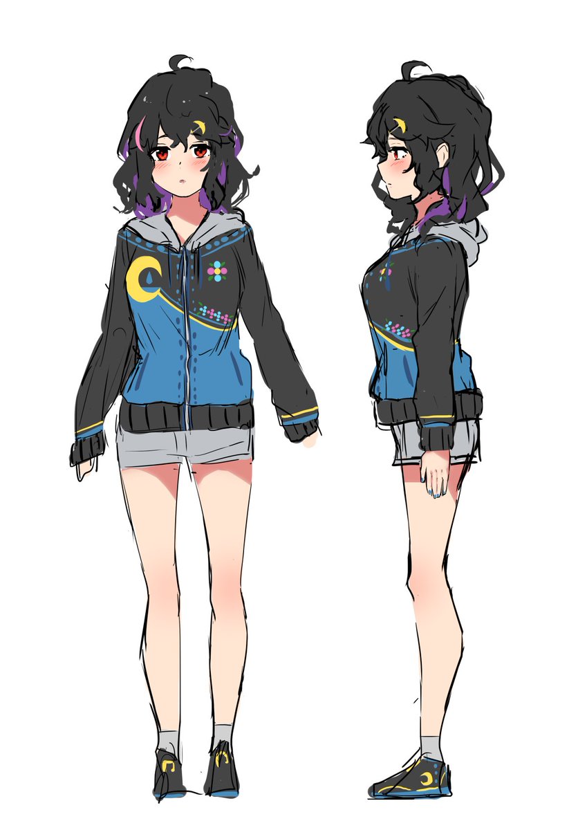 シメツキちゃん考えてた～
梅雨をイメージした娘です～ 