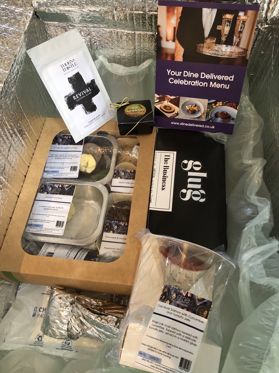 #DNBizawards 1 day to go! My fantastic ⁦<a href="/DineDelivered/">dine delivered</a>⁩ just arrived! I am so excited for our virtual event ⁦<a href="/DNChamber/">Doncaster Chamber</a>⁩ 
Good luck to all the finalists I will see you there! #doncaster #doncasterisgreat