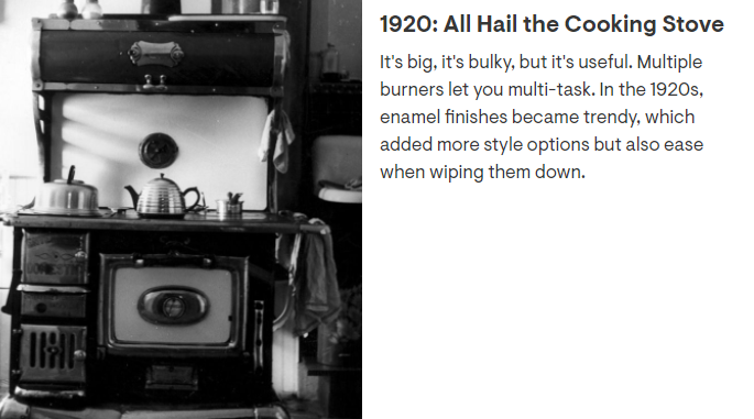 Looking back can really make you appreciate modern conveniences. #TBT #1920s #Ilovemymicrowave #100yearsofkitchens