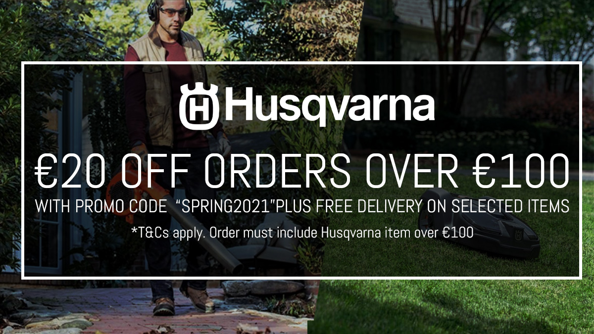 stakelums's tweet image. Get ready for gardening in 2021 with @stakelums &amp;amp; get €20 OFF Husqvarna orders over €100 with promo code "SPRING2021" at checkout 📱 Shop online: bit.ly/3elYW7x 
#husqvarna #stakelums #gardentools