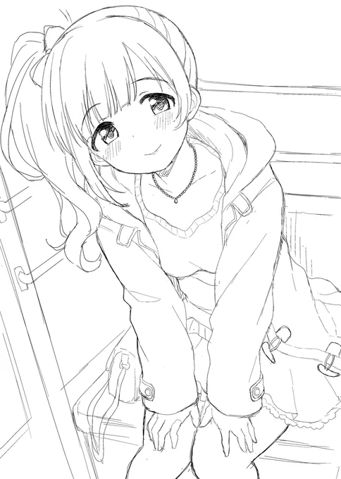 響子描いてる 