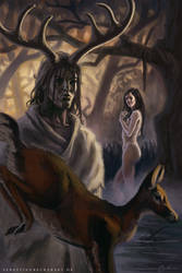 TheMythologyMa1's tweet photo. In #GreekMythology, #Actaeon was the grandson of #Cadmus-the #King of #Thebes responsible for the #Curse on the house of #Labdacus. Whilst #hunting, he came across the #goddess, #Artemis bathing. She turned him into a #stag and had him hunted by his own #greyhounds as #punishment https://t.co/cpbWTr6AUX