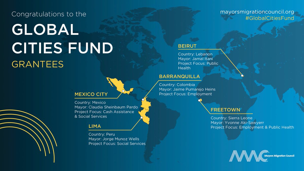 MayorsMigration's tweet photo. Consultancy alert!📣We are accepting proposals  from  individuals and organizations to support knowledge  sharing and networking activities for the #GlobalCitiesFund. Apply or share with relevant networks! Proposals are due March 15. Learn more: https://t.co/vgyJEzJNWA https://t.co/CmL30GXBgH