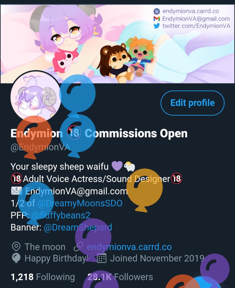 It's balloon party time! 
( ˘ ³˘)💜
I am 1 step closer to becoming my ultimate form of grandma Endy, Grendy if you will.