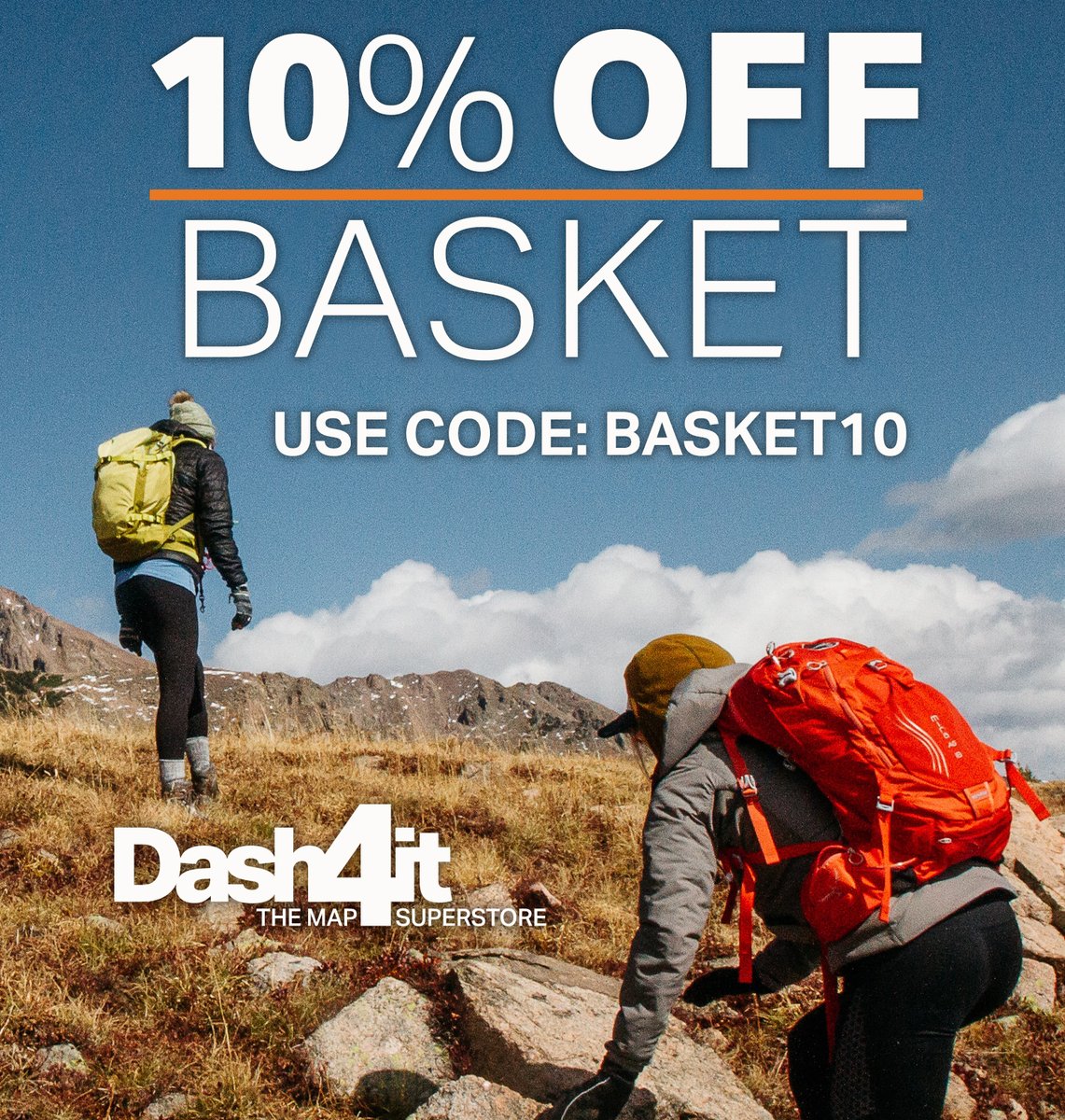 The_Dash_Group's tweet image. Get an extra 10% off basket offer &amp;amp; grab the items you need to enjoy the upcoming lighter evenings.
Enter code BASKET10. Our prices are already discounted from RRP, &amp;amp; this code will give you an additional 10% saving!
dash4it.co.uk
#ordnancesurvey #guidebooks #outdoorkit