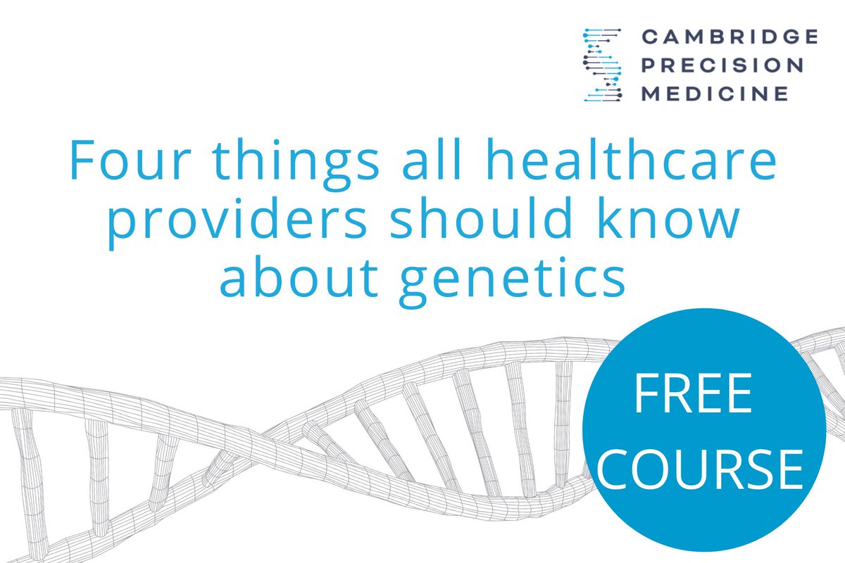 CamPrecisMed's tweet photo. Interested in learning more about #genetics and its different applications in healthcare?

We created a free mini-course that covers some of the most frequent questions in get asked about #geneticscreening

Sign-up here:  https://t.co/gvhPah1UqX

#dna #dnatesting #healthcare https://t.co/zTdIIEjDdO