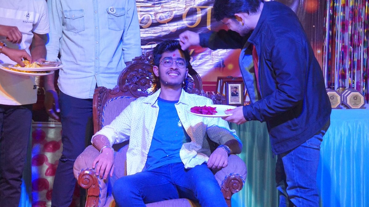 Tushar_K12's tweet photo. Being associated with Aaroha is a matter of pride for me. I mention this at every interview I have inside or outside MANIT. I'm nostalgic and apprehensive as I write this. I owe a lot of my memories and special moments to Aaroha, including the latest award night. https://t.co/K9y3HIdUeU