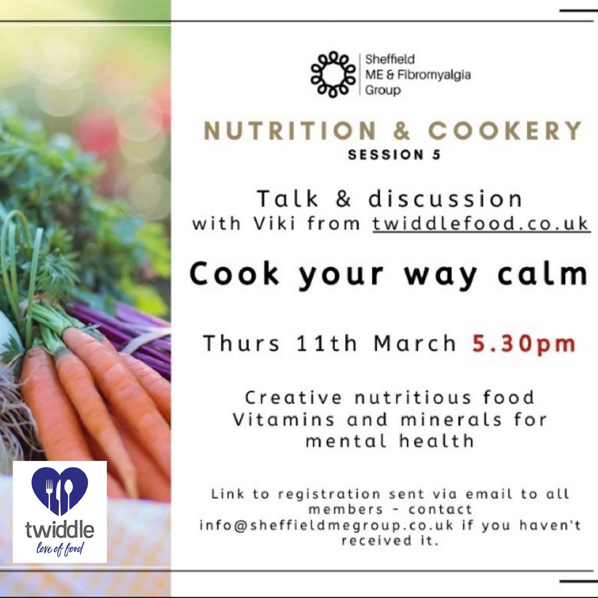 Look forward to speaking to the <a href="/sheffieldmefm/">Sheffield ME & Fibromyalgia Group</a> tonight! 
Twiddle is growing up! 😁
#twiddlefood #sheffield #sheffieldhealth #sheffieldbusiness #sheffieldisupper #healthyliving #cookingtips #fussyeaters #mentalhealth