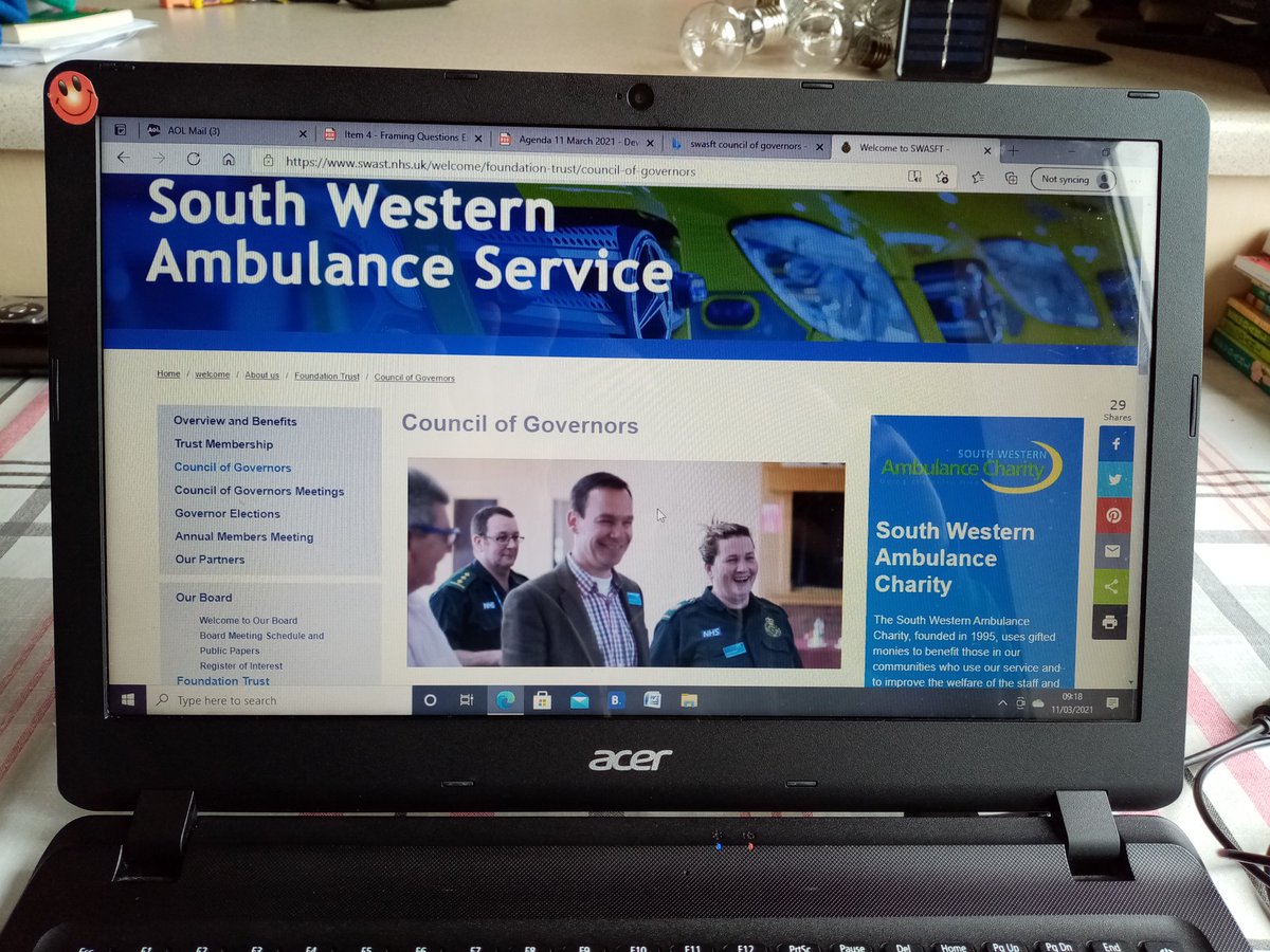 Andy Nickolls - Paramedic - Road Safety Team DSFRS (@nickolls_andy) on Twitter photo Our #NHS <a href="/swasFT/">South Western Ambulance Service</a> Council of governors development day begins shortly. My input today is on the use of social media to promote our role and how we can share the work we do <a href="/nickjameshunt/">Nick Hunt</a> @FoxswasFT <a href="/martymcauley1/">Marty</a> <a href="/Will_SWASFT/">Will Warrender</a> <a href="/Somerset_SWASFT/">Somerset - South Western Ambulance</a> @somersetccg Our #NHS <a href="/swasFT/">South Western Ambulance Service</a> Council of governors development day begins shortly. My input today is on the use of social media to promote our role and how we can share the work we do <a href="/nickjameshunt/">Nick Hunt</a> @FoxswasFT <a href="/martymcauley1/">Marty</a> <a href="/Will_SWASFT/">Will Warrender</a> <a href="/Somerset_SWASFT/">Somerset - South Western Ambulance</a> @somersetccg
