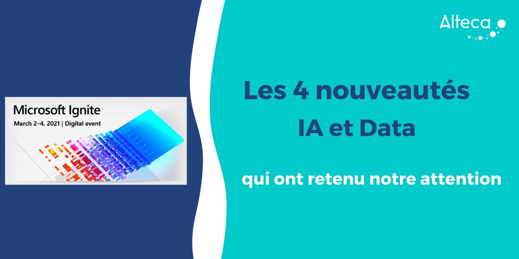 alteca_ESN's tweet photo. [Innovation 💡] 

Dans cet article zoom sur les 4 nouveautés IA et data du Microsoft Ignite qui ont retenu notre attention 

 👉: https://t.co/Gdda9aXGVn

#IA #Data #RPA #hyperautomatisation https://t.co/94f2FkcQfh