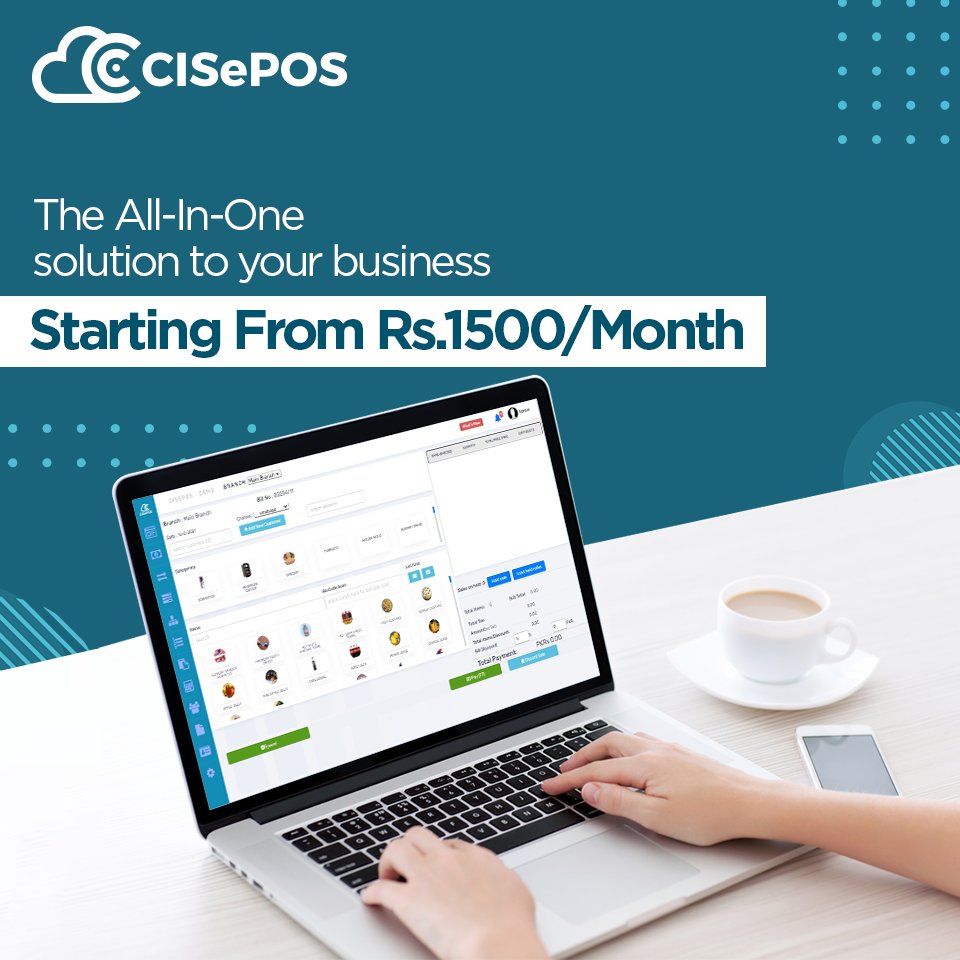 cisepos's tweet photo. Tired of manually managing your complex business?
Get CISePOS starting from Rs.1500/Month as a one-stop solution!

Sign up for a 14-day free trial now!
Visit: https://t.co/O0cihudmYx
Or call: 021-34533312, 021-34521329, 021-34521379 https://t.co/xHlnshbD8b