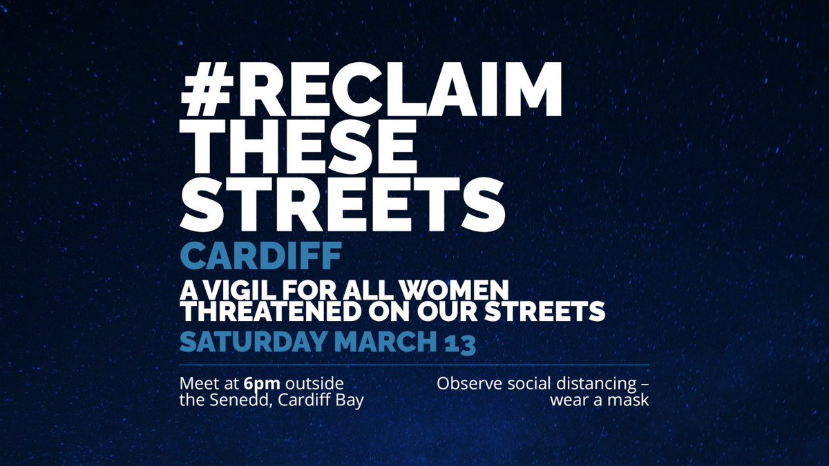 BeckyRicketts05's tweet photo. @ReclaimTS Cardiff is happening THIS SATURDAY! (A revised time of 6pm)

Please bring candles, masks, placards, friends and join us in a silent vigil for #SarahEverard and every other person threatened on the streets of Wales. 

Pls RT/support ✊🏼

#ReclaimTheseStreetsCardiff 🕯 https://t.co/1p5zx81QsH