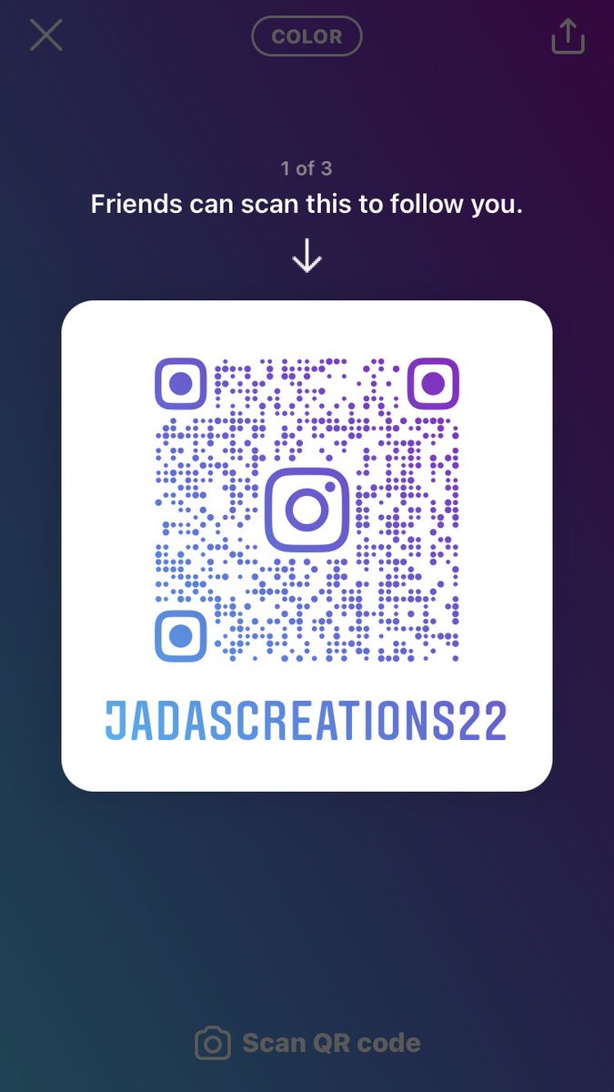 jadacreations22's tweet photo. Scan this and follow my IG!! I follow back! #smallbusiness #jadalove #bakedgoods #veganyummies #crystalkits #love #decorations #etsyshop #meditate #livelife @jadacreations22 https://t.co/uGCGW7GIUr