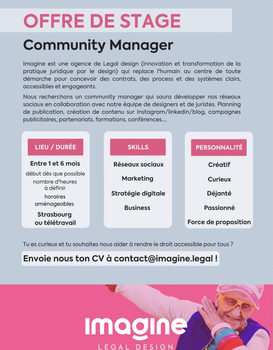 Stage - Community manager 
📍: Strasbourg (67) ou télétravail 
#PèteTonAlternance✨