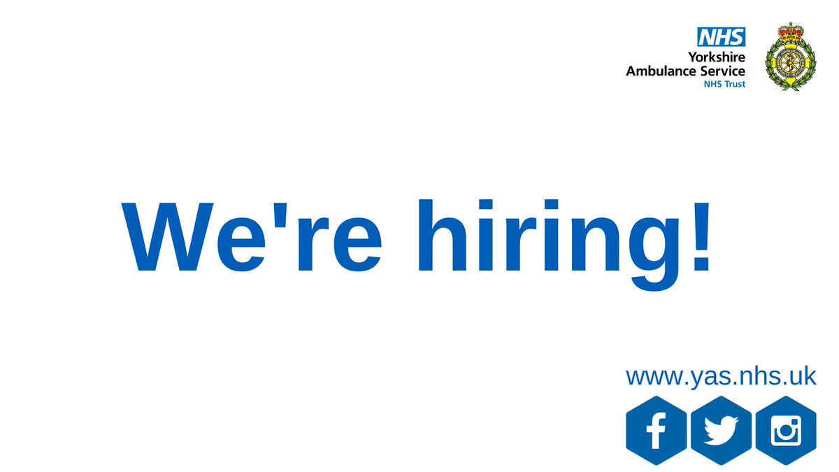 YorksAmbulance's tweet photo. We are seeking a Non-executive Director with recent finance experience - if that's you please click here https://t.co/eUMfYfxWl8  

We also have a development opportunity for a talented individual to join our Trust Board as a NExT Director https://t.co/eUMfYfxWl8 #TeamYAS https://t.co/xi86k6Ga6V