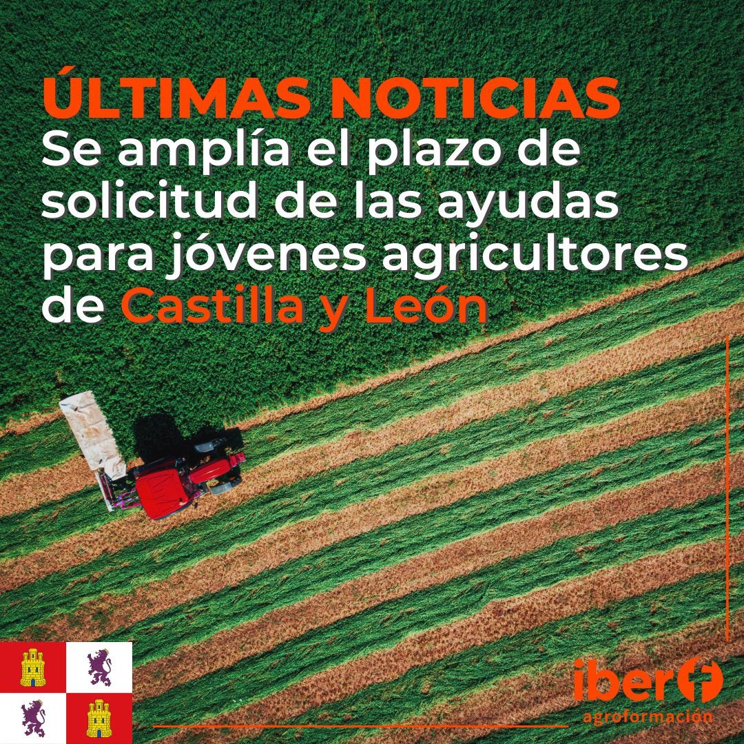 iberforma's tweet image. CASTILLA Y LEÓN AMPLÍA EL PLAZO DE SOLICITUD DE LAS AYUDAS PARA JÓVENES AGRICULTORES |

La Junta ha comunicado que el plazo de solicitud de las ayudas para la primera instalación se amplía hasta el 30 de marzo, 15 días más de lo previsto.

➕ 𝗜𝗡𝗙𝗢
agro.iberf.es/convocadas-ayu…
