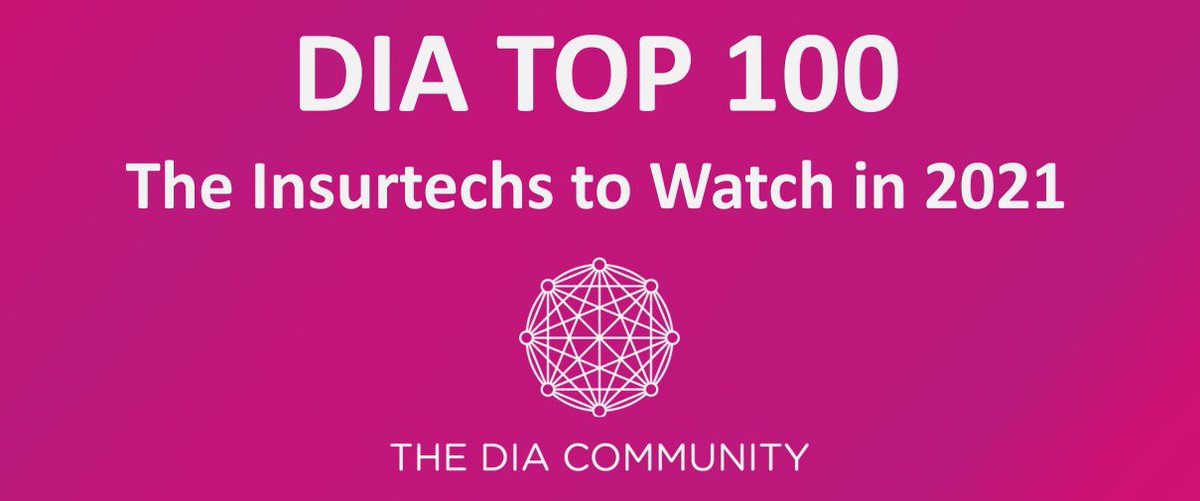 ITCDIAEurope's tweet photo. OUT NOW: The DIA top 100 Insurtechs to watch in 2021! The DIA top 100 gives a glimpse of what DIA is all about. Take a look on our website! 

#insurance #innovation #insurtech #fintech #digitaltransformation #DIATop100 #TheDIACommunity https://t.co/aTckpm1E8d https://t.co/BcDXspP5Kq