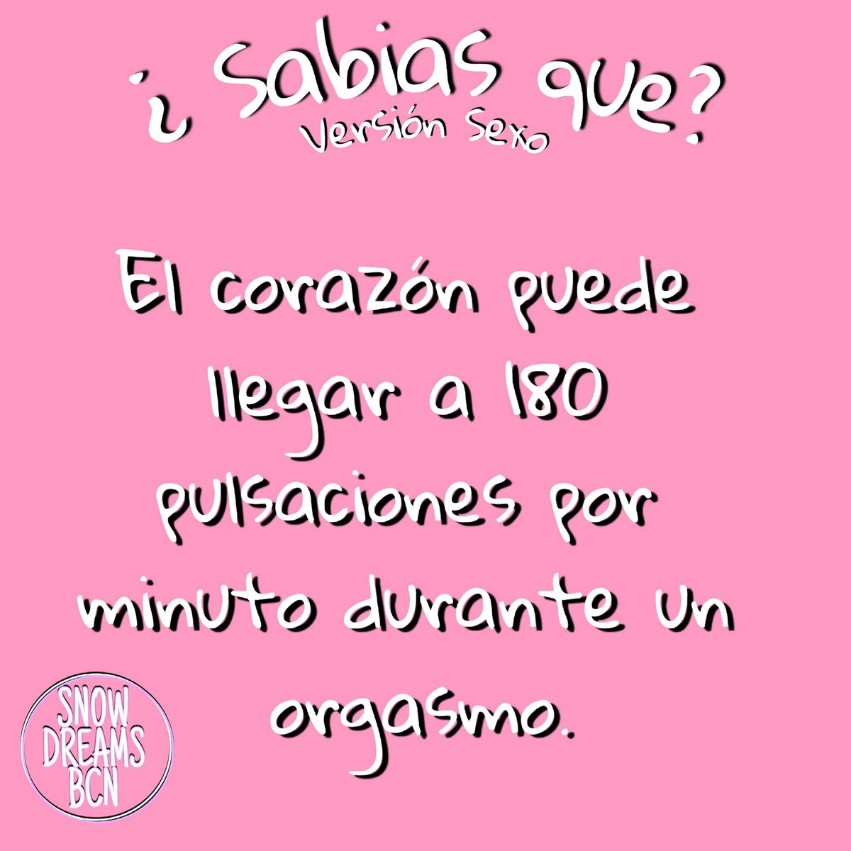 SnowdreamsBCN's tweet image. #instalearn #snowdreamsbcn #catalunya #placer #orgasmo #corazon #sabiasque #aprender #datoscuriosos
