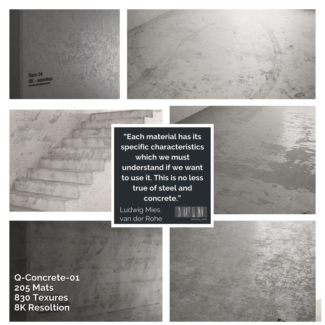 stefan_laub's tweet photo. For a limited time “Q-Concrete | https://t.co/kteH81eaWS Materials / Textures sold for a reduced price!
#maxonc4d #corona #vray #c4d #redshift #octane #arnold #pbr #3dsmax #blender #archviz #3dtools #qucumber #archaic #laublab #renderfun #textures https://t.co/Inufvm0px0