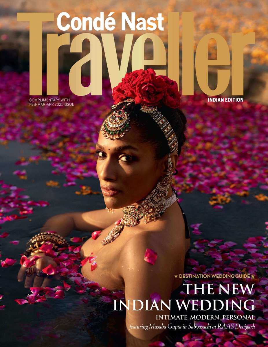 . 's annual Destination Wedding Guide stars Indian entrepreneur and fashion designer   on its cover as the newest Sabyasachi bride.  #CNTDestinationWeddings cndn.st//sYZerCa