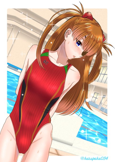 昔描いた競泳アスカです 