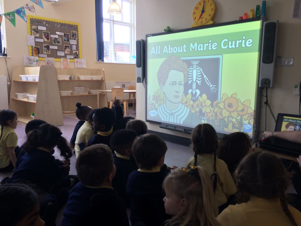 StSebsBCASC's tweet photo. Foundation children are learning about Marie Curie today as part Science Week . https://t.co/KbDyUTJljb