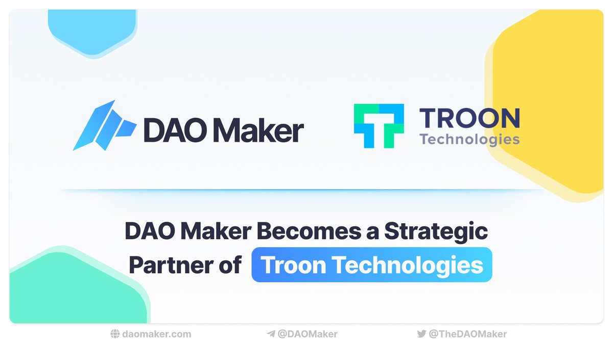 daomaker's tweet photo. .@TroonTechnology a tech ecosystem working with leading institutions in #Canada &amp; #Pakistan, partners with DAO Maker to add development &amp; #blockchain expertise into our ecosystem, enhancing our ability to provide skilled developers to startups we incubate.
https://t.co/ZQfexh5Jm7 https://t.co/L4kVrKQEtu