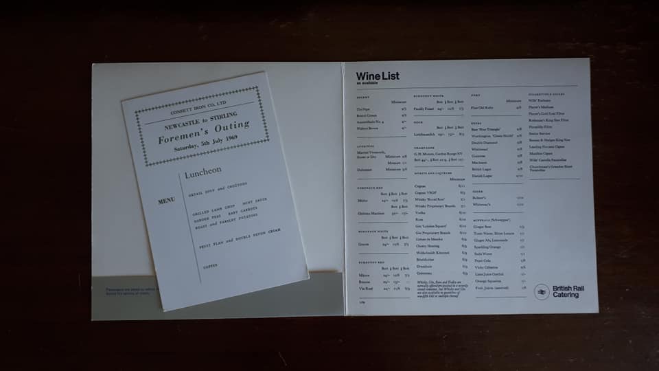 ConsettWorks's tweet photo. @TurnipRail @ConsettWorks away day menu - love that the bar list takes up room more than the food 😄 Oxtail soup, lamb chops and fruit flan and cream all washed down with a pint or two of Blue Triangle - and a trip to Stirling! Champion. https://t.co/FCDVrl3IyL