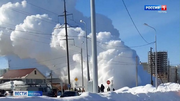Балатовский гейзер - аварии в Перми 10.03.2021 фото и видео twitterguru.ru/fontan-fontan/