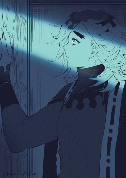 はみこは箱庭のみこ🌈✨さんがTwitterに投稿した童磨(鬼滅の刃)のイラスト。