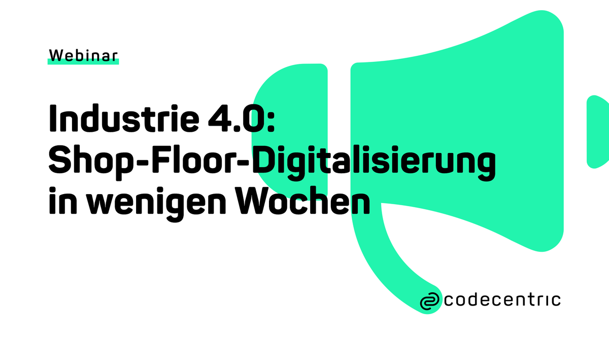 codecentric's tweet photo. Der Umstieg auf #Industrie40 stellt viele Fabriken vor große Herausforderungen. Doch damit ist jetzt Schluss! Im Webinar zeigen @actyx und codecentric, wie sich eine Shop-Floor-Digitalisierung in wenigen Wochen umsetzen lässt. Jetzt anmelden: https://t.co/FkPg7sQQnW #iiot https://t.co/Hno9LrYfLa